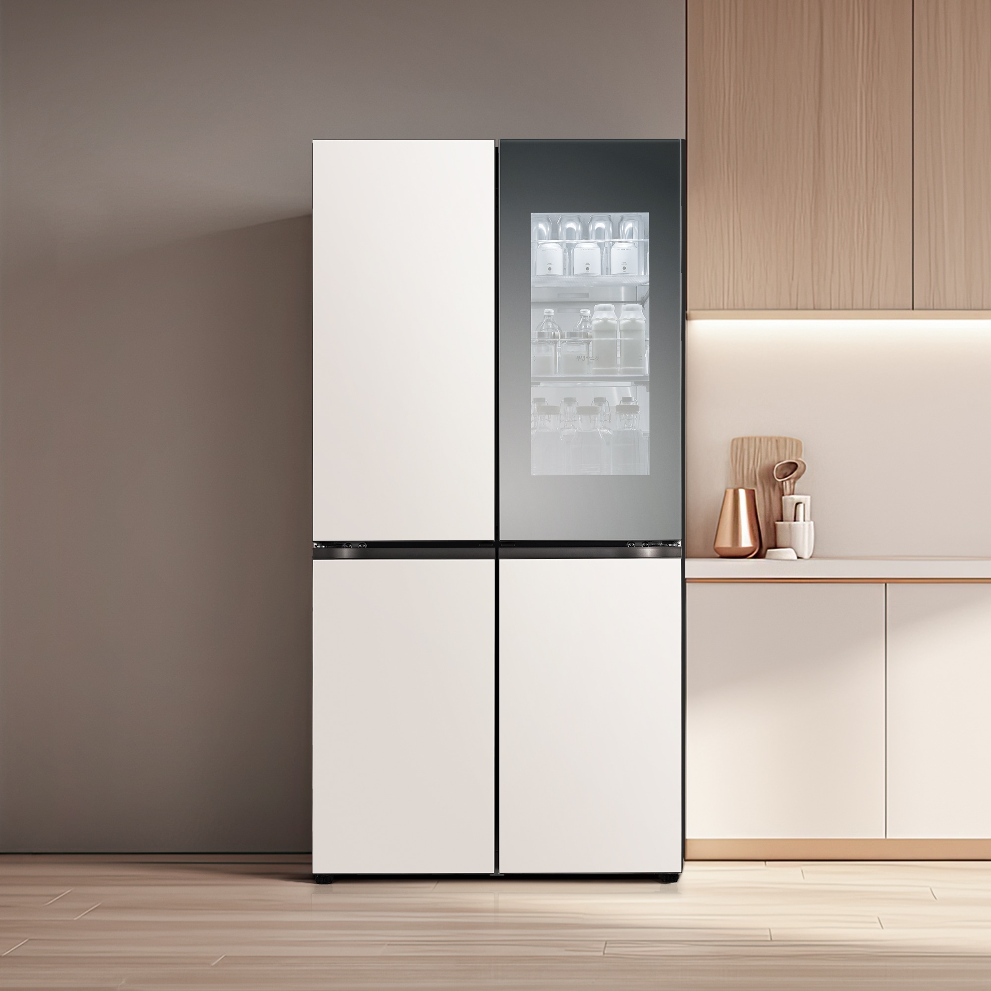 냉장고 LG 디오스 오브제컬렉션 노크온 더블매직스페이스 냉장고 (M874GBB551.AKOR) 줌이미지 0