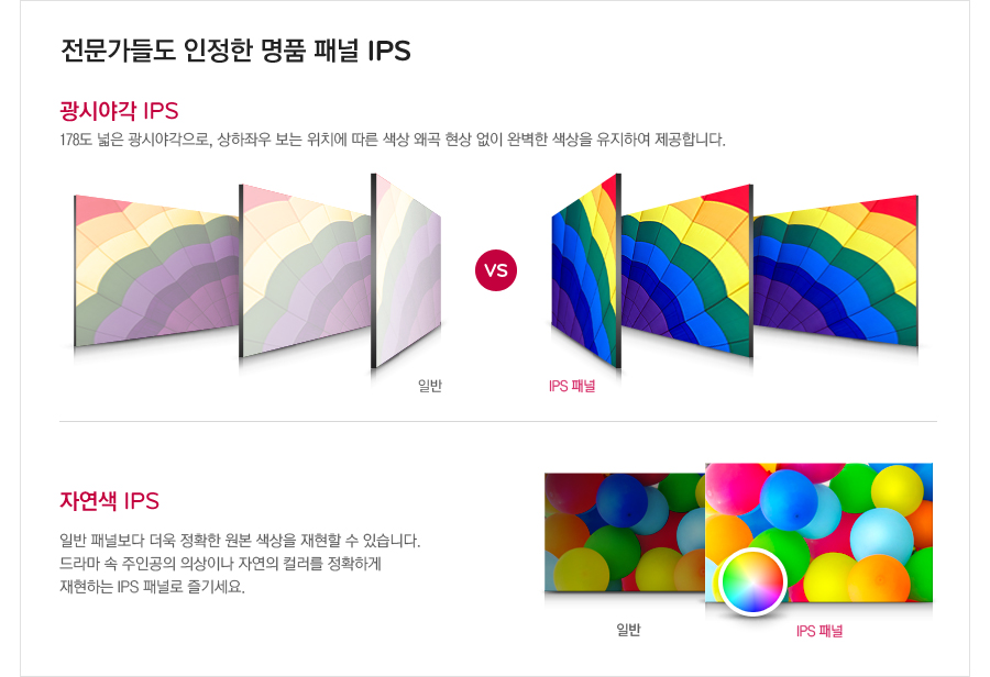전문가들도 인정한 명품 패널 IPS