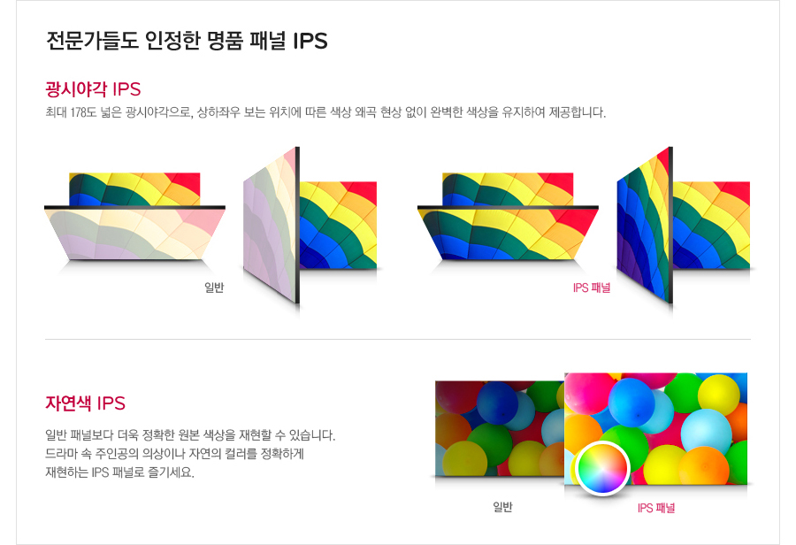 전문가들도 인정한 명품 패널 IPS