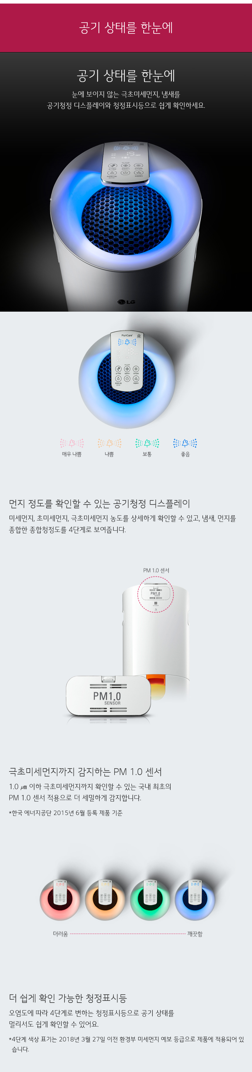 공기 상태를 한눈에