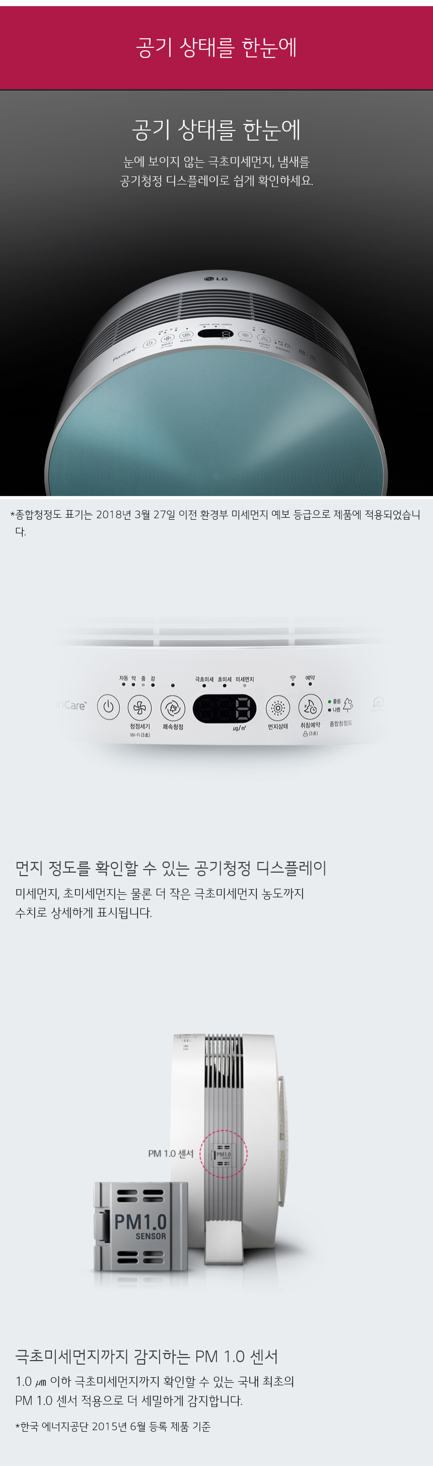 공기 상태를 한눈에