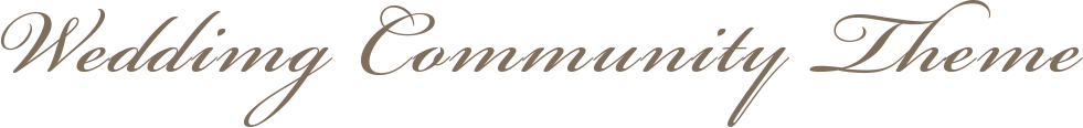 Wedding Community Theme
