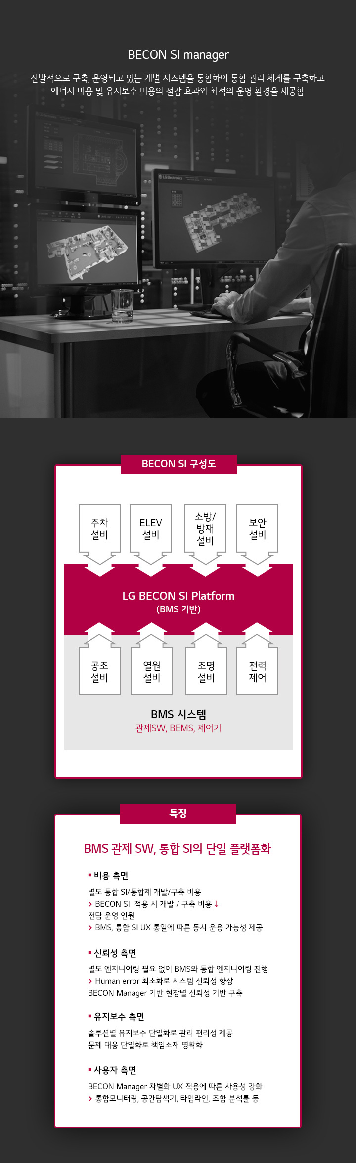 BECON SI manager. 자세한 내용은 다음 내용 참조