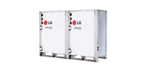 104, 110, 116 KW의 LG Multi V WATER(수열원) 실외기로 두 개의 실외기가 나란히 붙어있는 모습