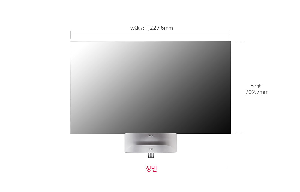 Width : 1,227.6 mm, Height : 702.7 mm