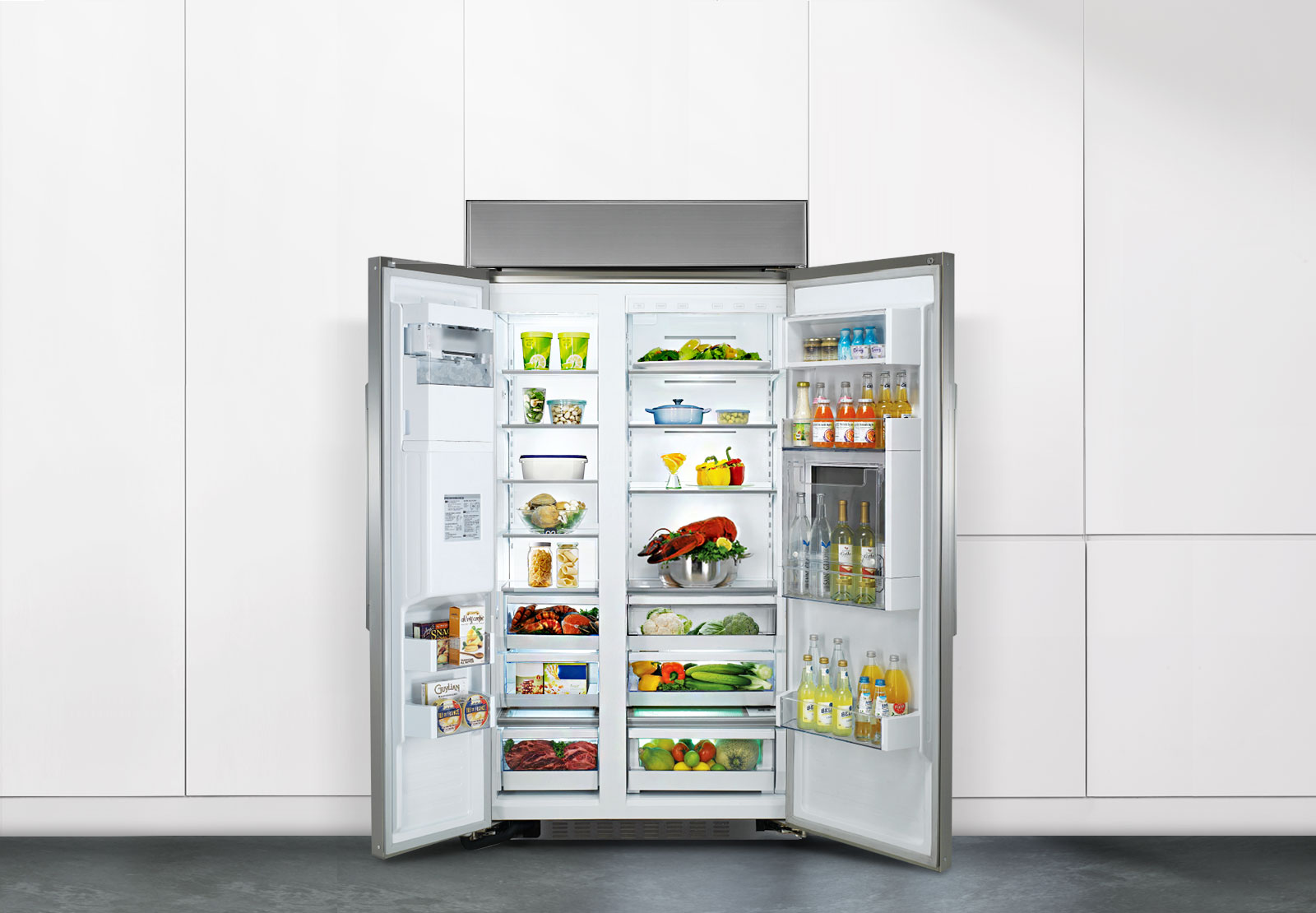 686L 동급 최대용량 빌트인 양문형 냉장고