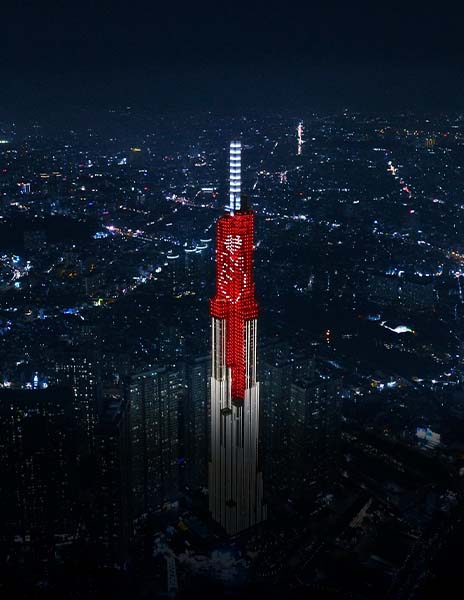 LG brings smile to the world 캠페인 이미지