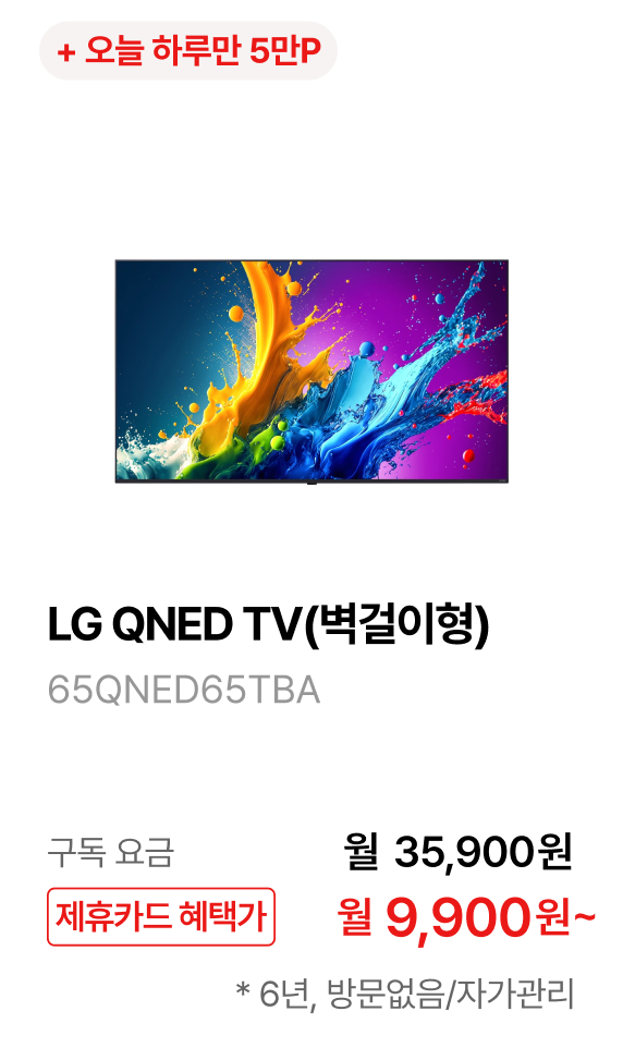LG QNED TV (벽걸이형) 제품바로가기