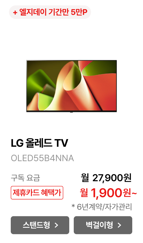 LG 올레드 TV (벽걸이형) 제품바로가기