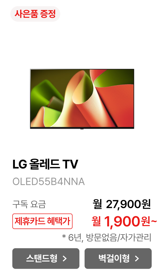 LG 올레드 TV (벽걸이형) 제품바로가기