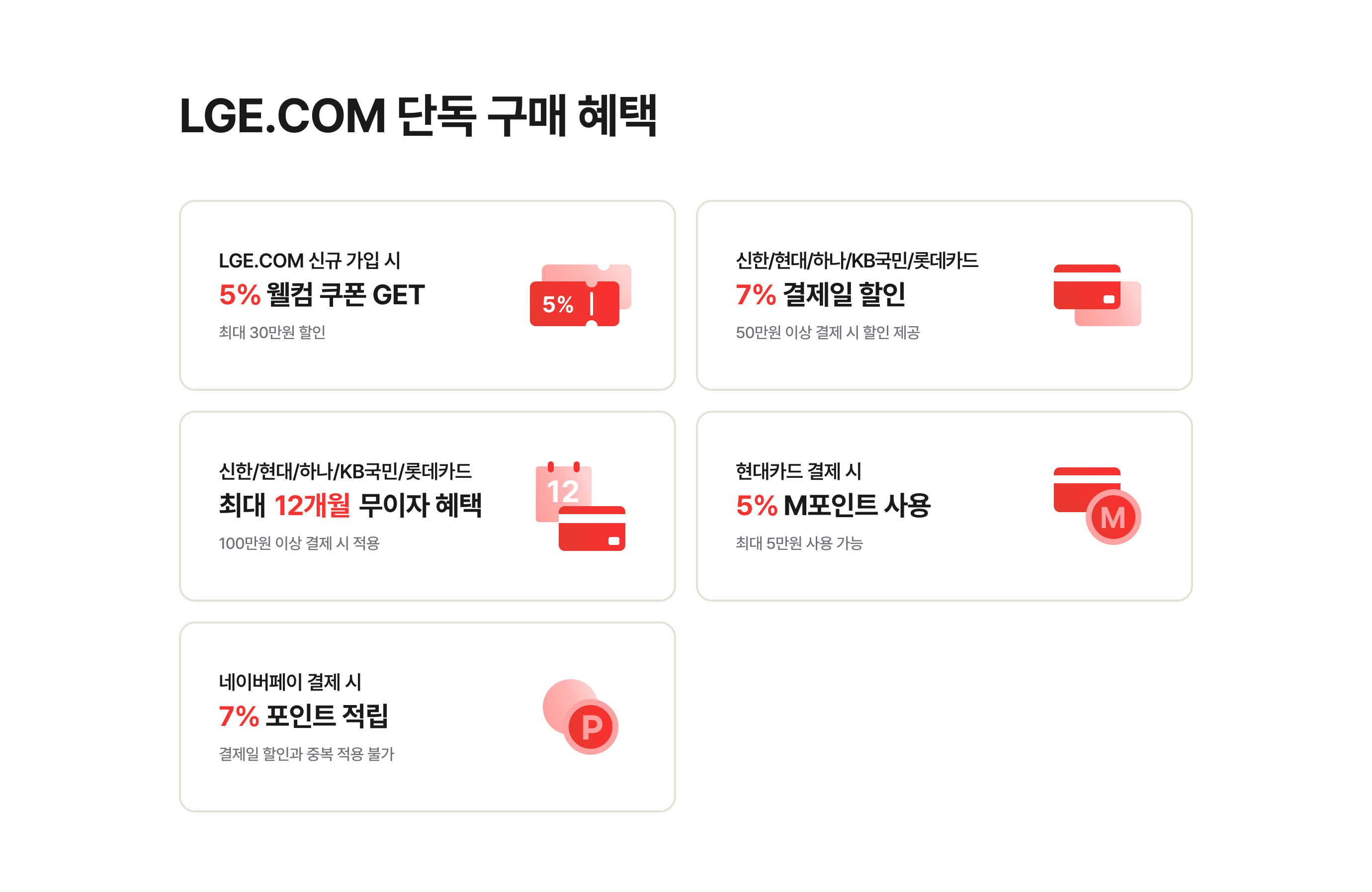 혜택별 유의사항 대한 자세한 내용 표기 이미지 (상세내용 하단 참조)
