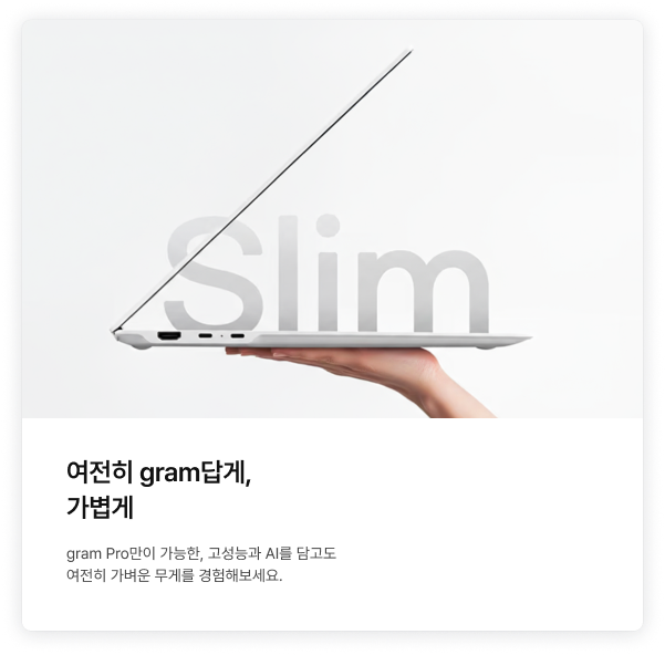 초경량 휴대성에 대한 내용