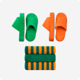 라운지 슬리퍼 2SET + 수피마 수건 3P