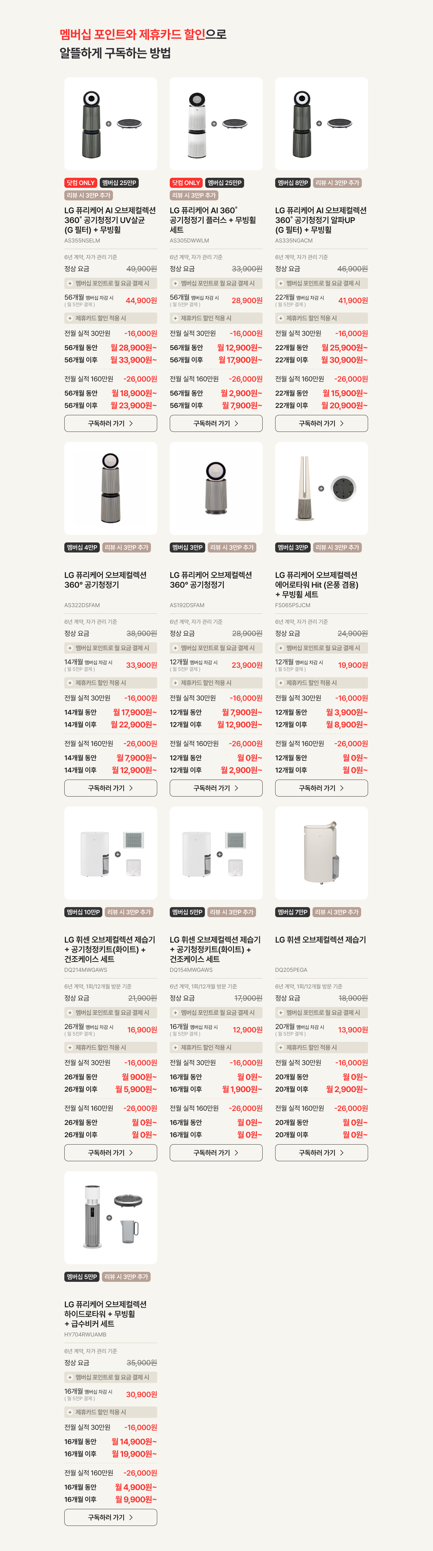 멤버십 포인트와 제휴카드 할인으로 알뜰하게 구독하는 방법