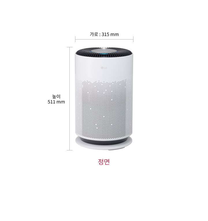 정면에서의 폭 700mm, 높이 990mm / 측면에서의 깊이(문 열었을 때): 1,360mm, 깊이 770mm