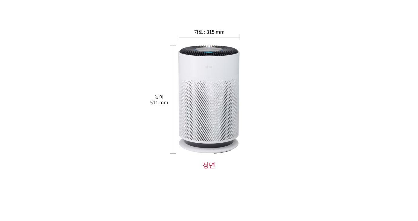 정면에서의 폭 700mm, 높이 990mm / 측면에서의 깊이(문 열었을 때): 1,360mm, 깊이 770mm