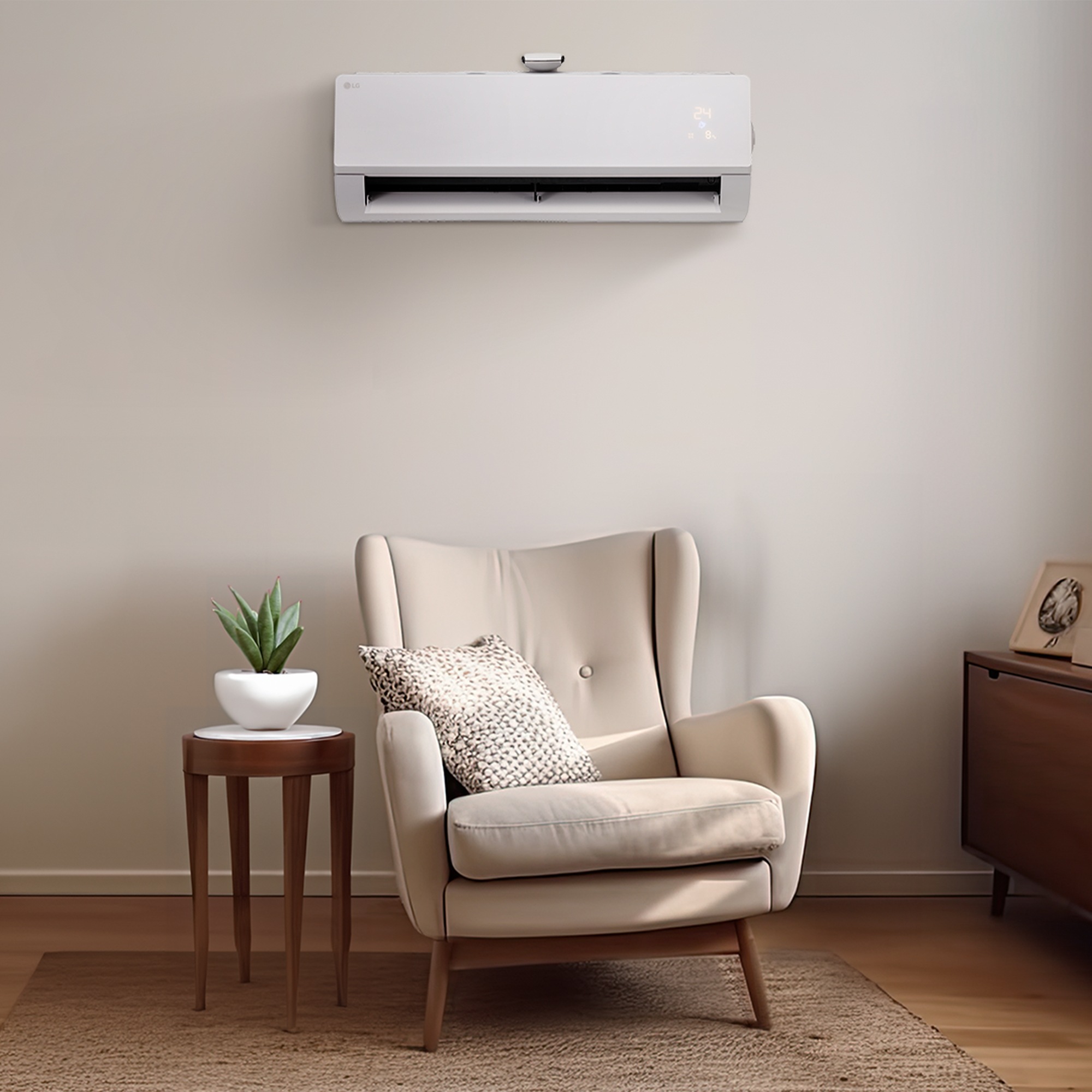 LG 오브제컬렉션 LG 휘센 오브제컬렉션 벽걸이에어컨 (SQ07SDJYAS.AKOR) 줌이미지 0