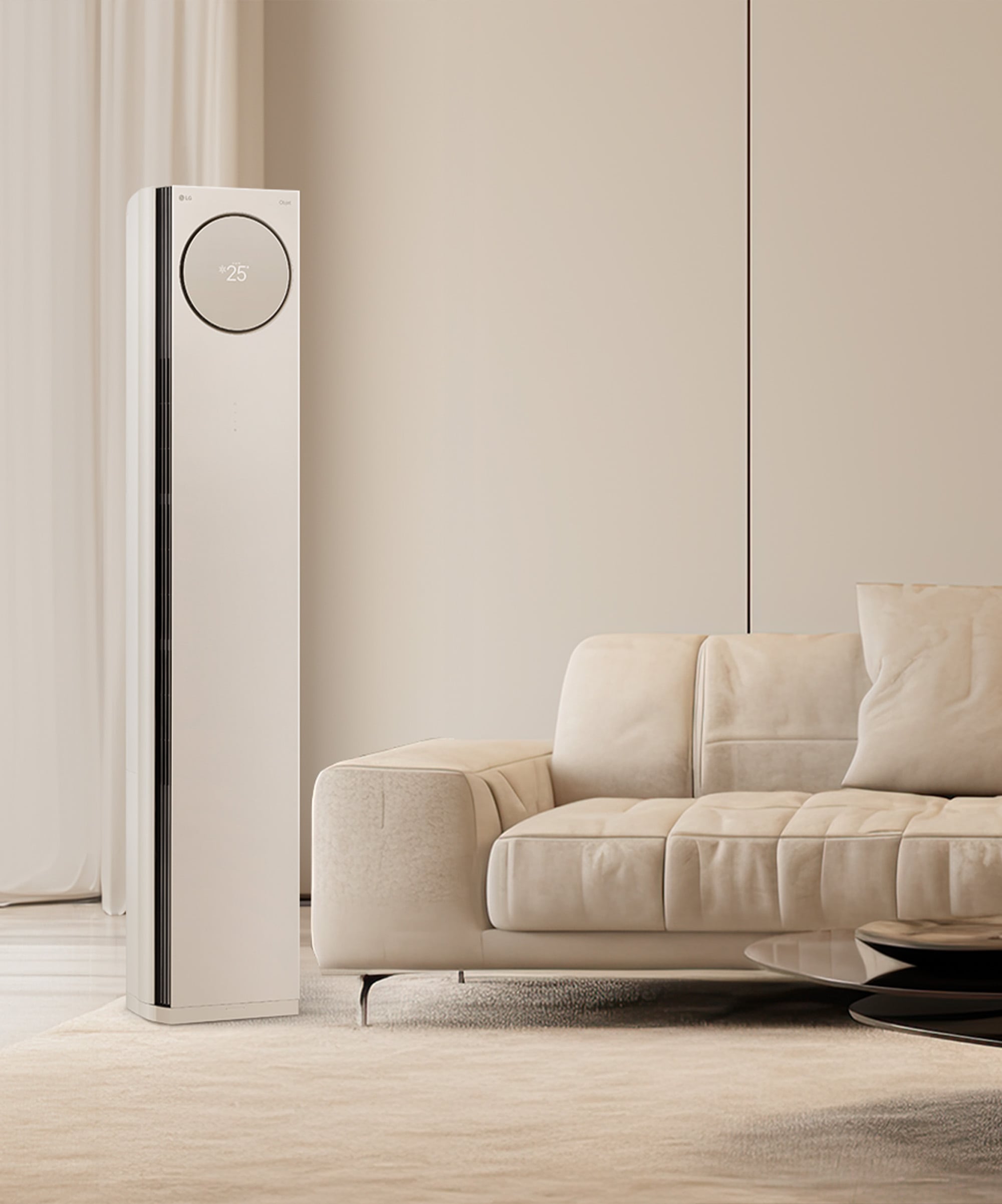 LG 업 가전 LG 휘센 오브제컬렉션 타워에어컨 (프리미엄) 매립배관형 (FQ20PDNBA1M.AKOR) 메인이미지 0
