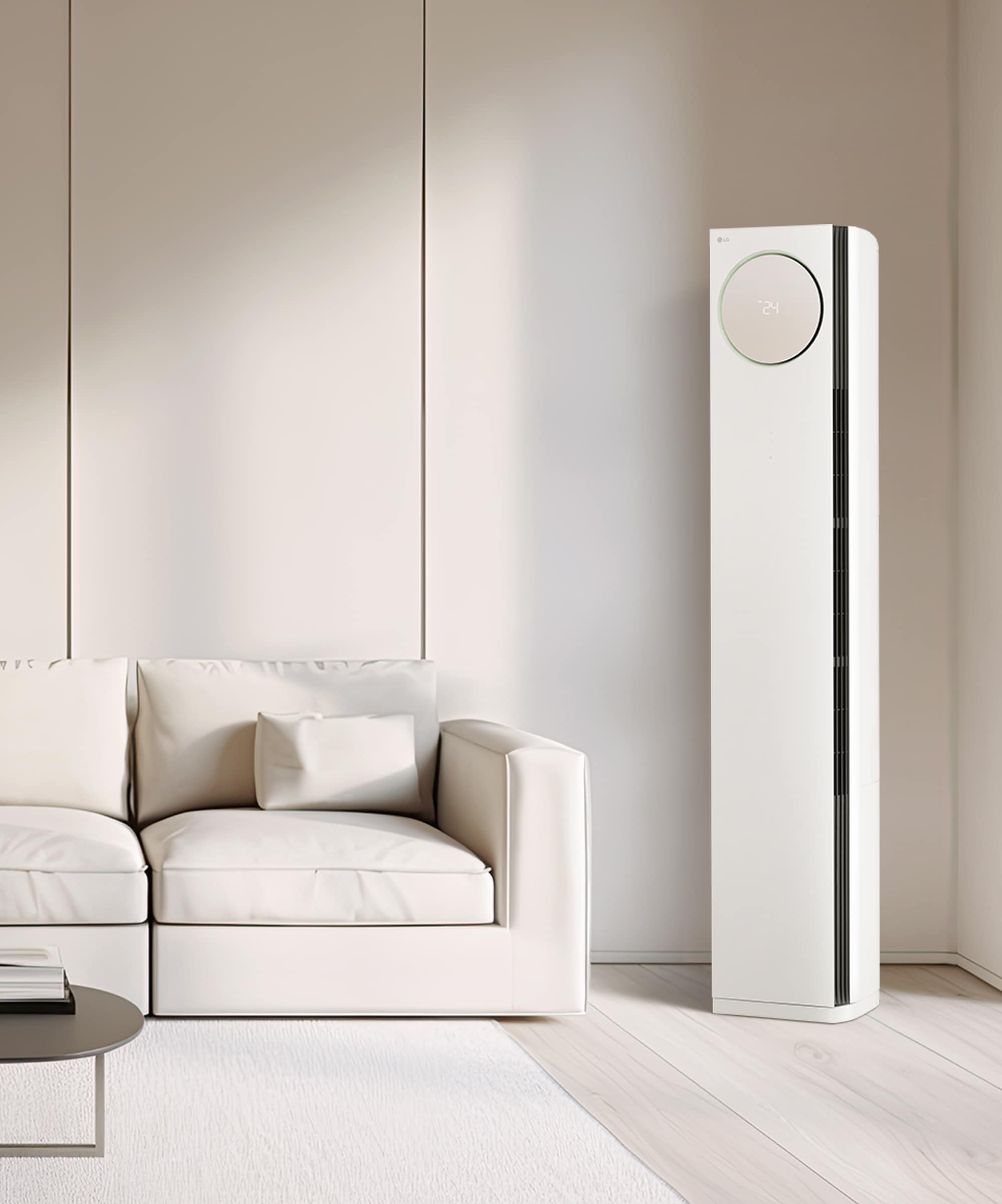 LG 오브제컬렉션 LG 휘센 오브제컬렉션 타워에어컨 2in1 (히트) (FQ17HDNHC2.AKOR) 메인이미지 0