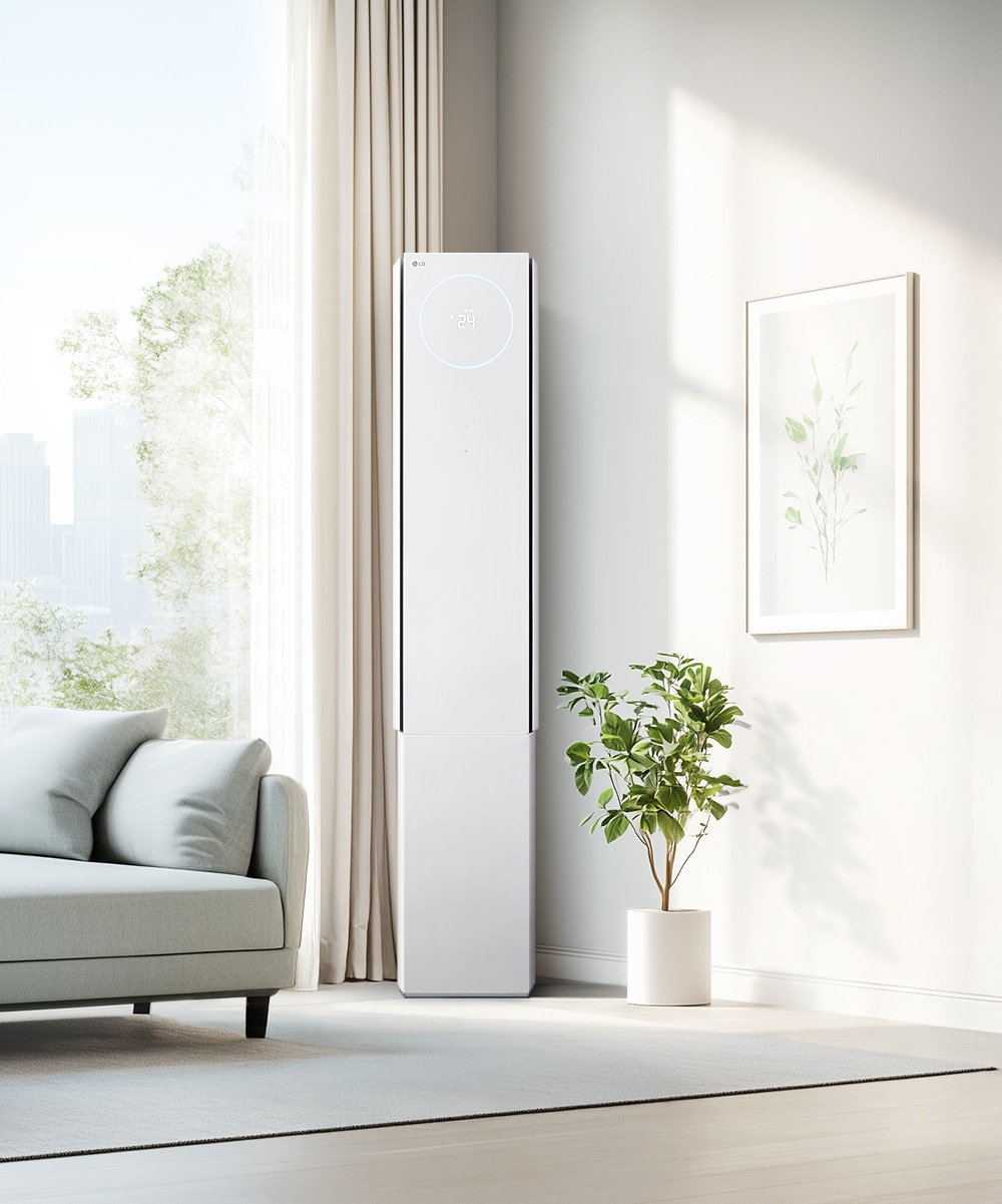 에어컨 LG 휘센 AI 오브제컬렉션 뷰I 에어컨 싱글 (3시리즈) + 뷰케이스 (FQ18FV3EF1.AKOR) 메인이미지 0