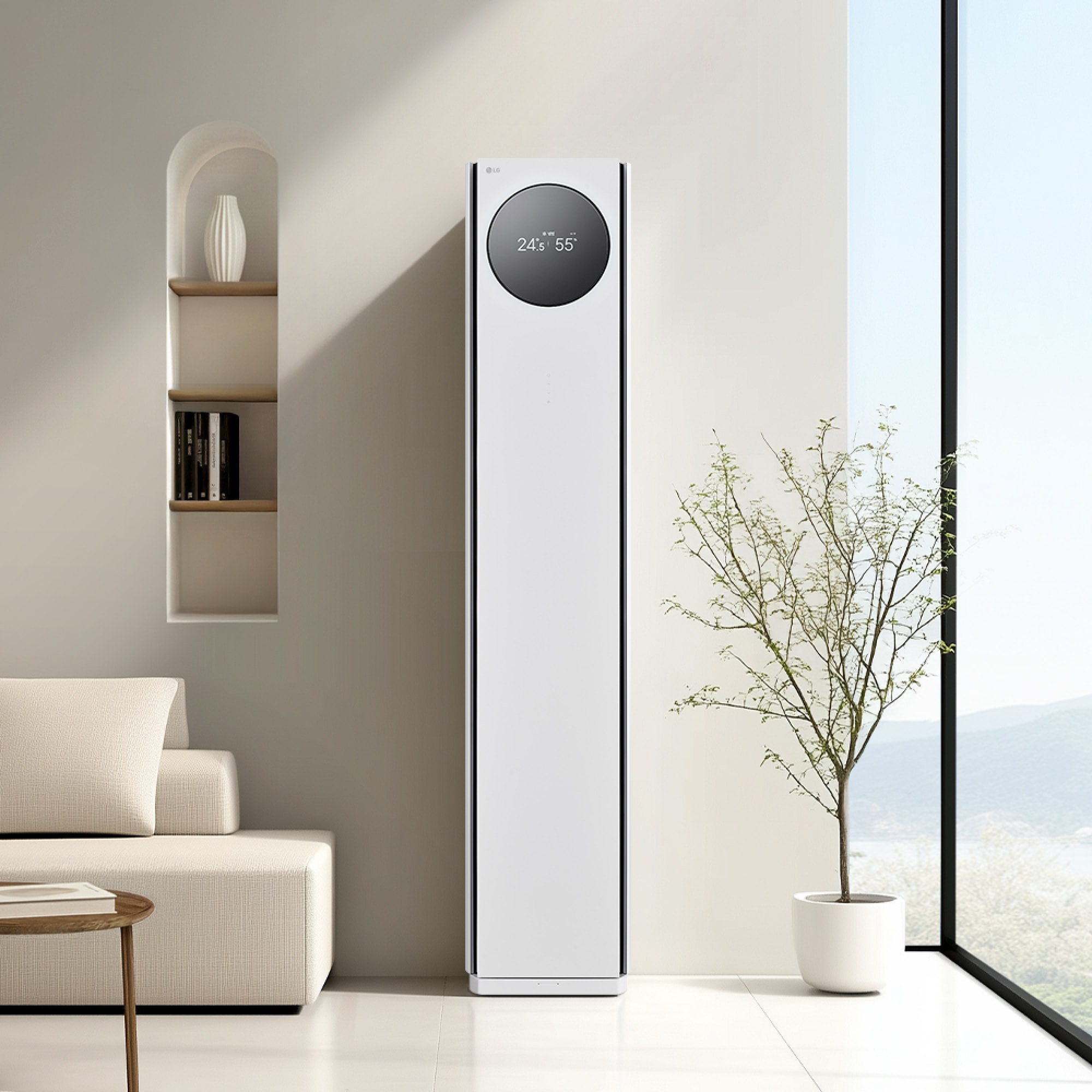 에어컨 LG 휘센 AI 오브제컬렉션 타워I 에어컨 싱글 (7시리즈) (FQ18GN7HA1.AKOR) 줌이미지 1