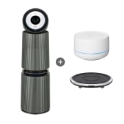 공기청정기 LG 퓨리케어 오브제컬렉션 360° 공기청정기 알파+인공지능 센서+무빙휠 세트 (AS351NGFAAM.AKOR) 썸네일이미지 1