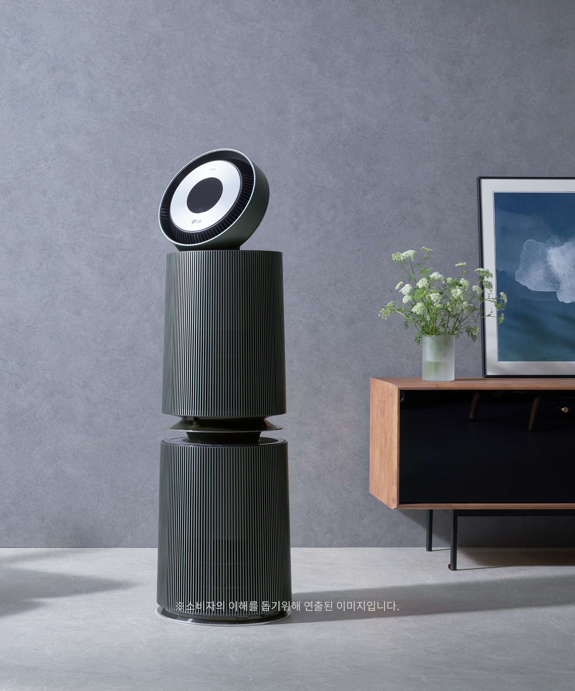 공기청정기 LG 퓨리케어 오브제컬렉션 360° 공기청정기 알파 (펫 필터) (AS352NG2A.AKOR) 메인이미지 0
