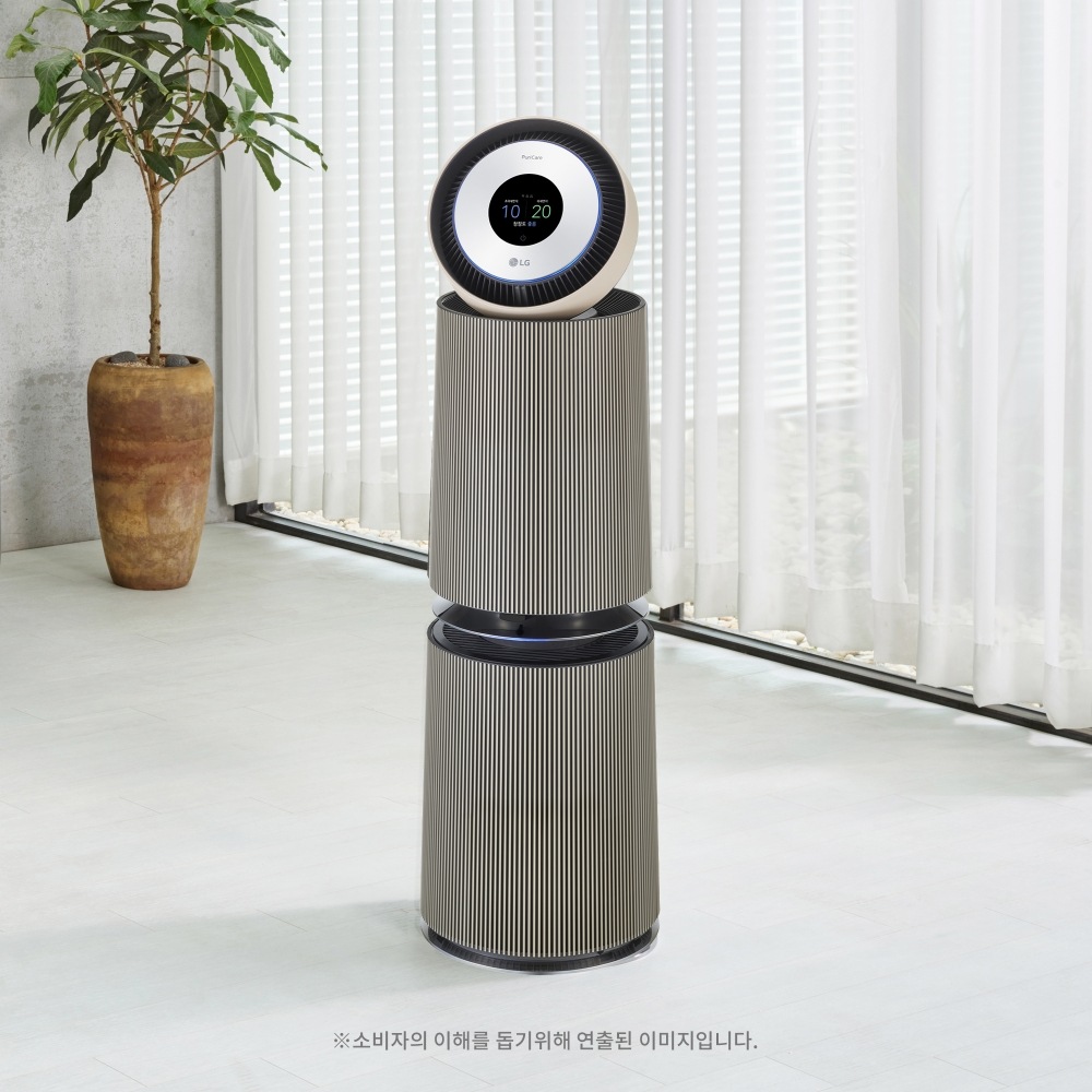공기청정기 LG 퓨리케어 오브제컬렉션 360° 공기청정기 알파 (일반 필터) (AS352NB1A.AKOR) 메인이미지 0