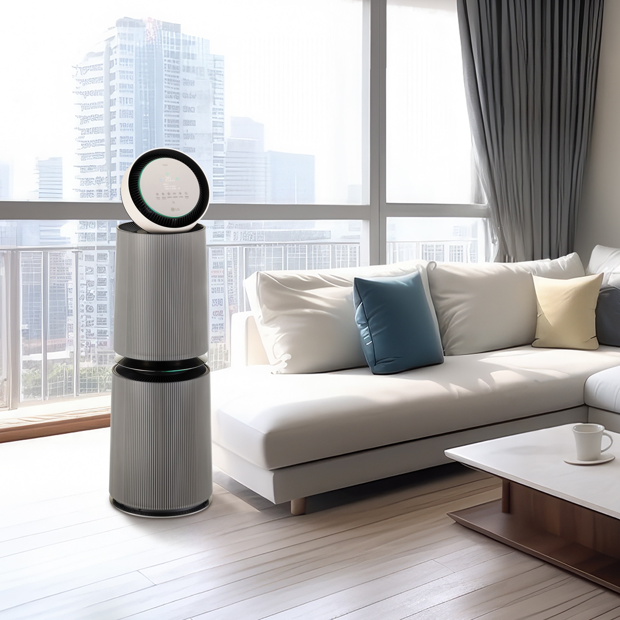 공기청정기 LG 퓨리케어 오브제컬렉션 360° 공기청정기 (AS322DSFAM.AKORR) 줌이미지 1