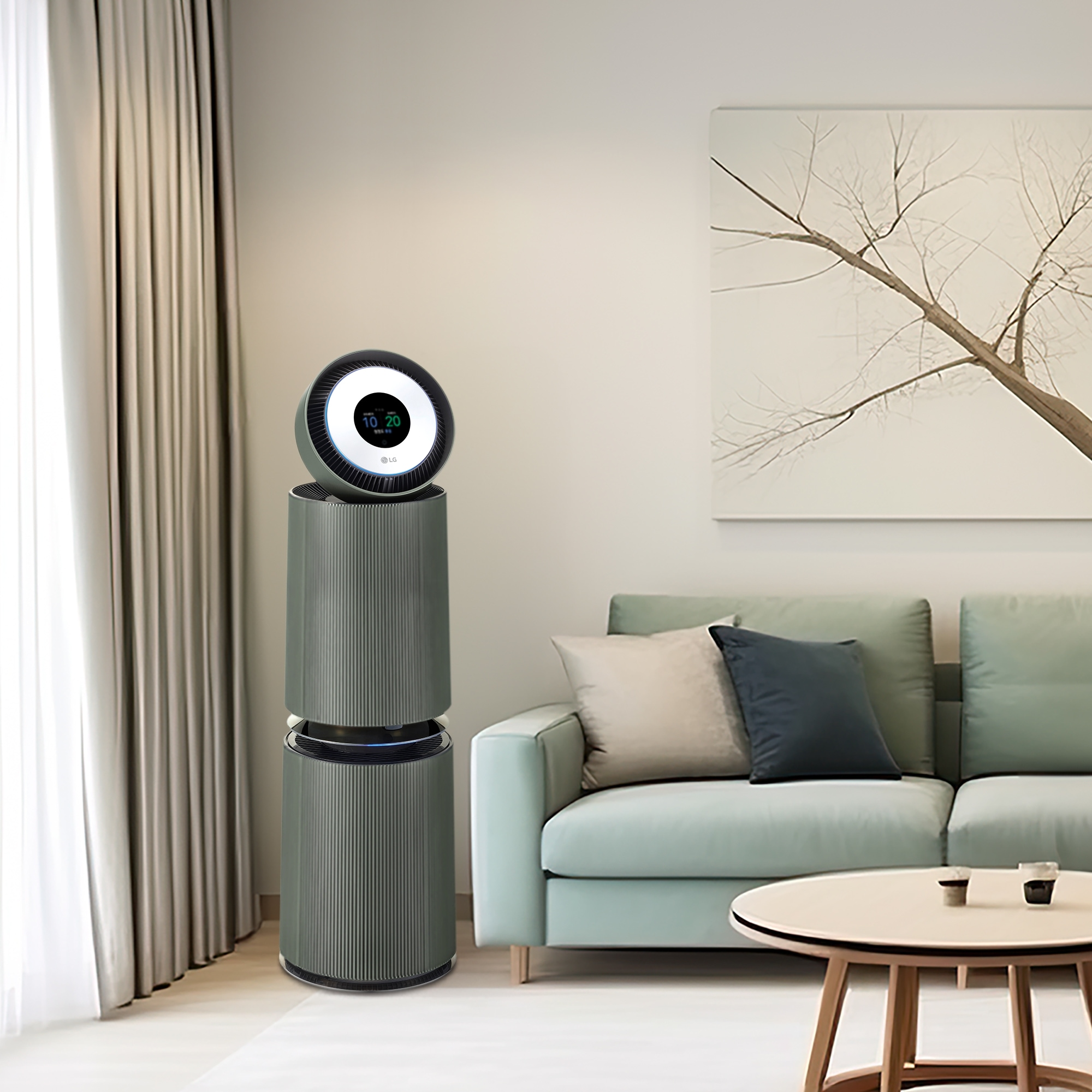 공기청정기 LG 퓨리케어 오브제컬렉션 360˚ 알파UP (G 필터) (AS353NG3A.AKOR) 줌이미지 1