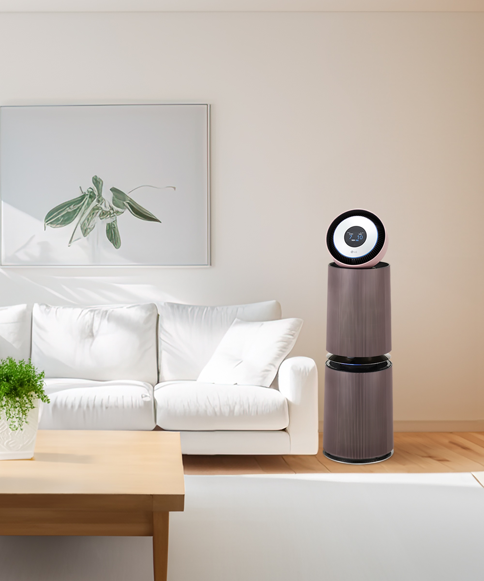 LG 업 가전 LG 퓨리케어 오브제컬렉션 360˚ 알파UP (G 펫 필터) (AS353NP4A.AKOR) 메인이미지 0