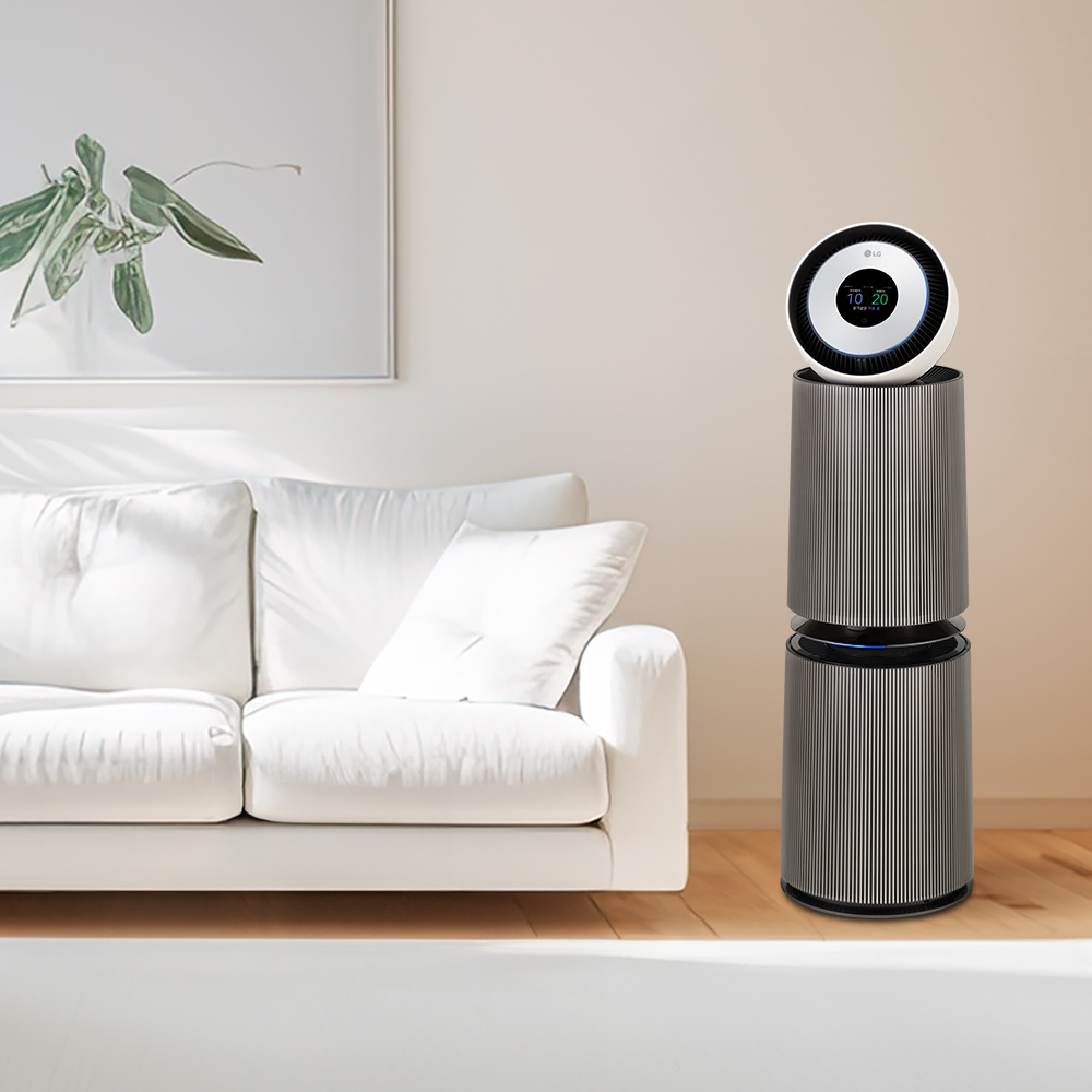 공기청정기 LG 퓨리케어 오브제컬렉션 360˚ 공기청정기 UV살균 (G 필터)  (AS354NS3A.AKOR) 줌이미지 1