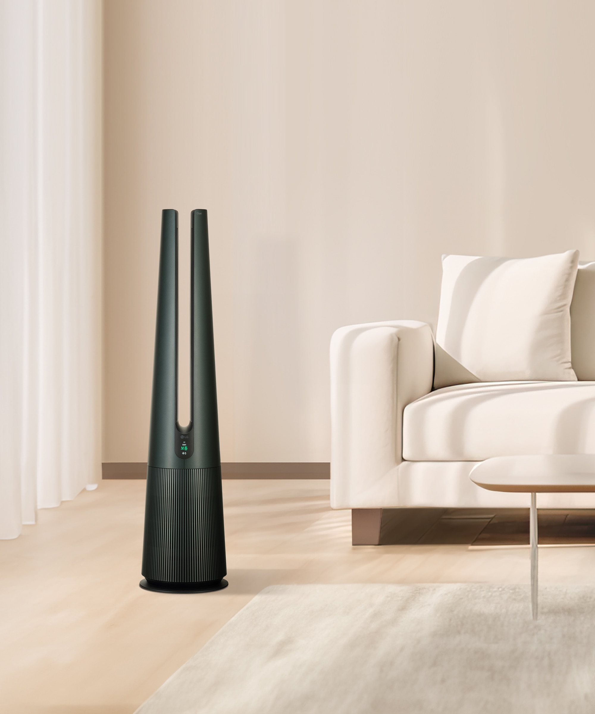 공기청정기 LG 퓨리케어 오브제컬렉션 에어로타워 UV살균 + 무빙휠 세트 (FS064PGJAM.AKOR) 메인이미지 0