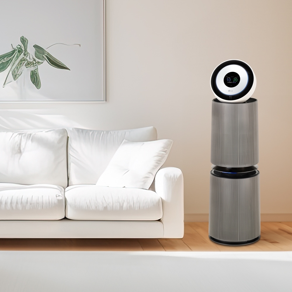 공기청정기 LG 퓨리케어 오브제컬렉션 360˚ 공기청정기 UV살균 (G 필터)  (AS354NS3AM.AKORR) 메인이미지 1