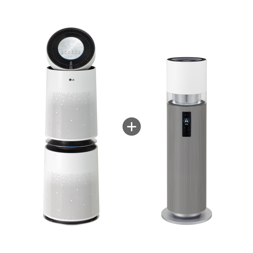 가습기 LG 퓨리케어 360˚ 공기청정기 플러스 + LG 퓨리케어 오브제컬렉션 하이드로타워 (AS283DWFHW.AKOR) 메인이미지 0