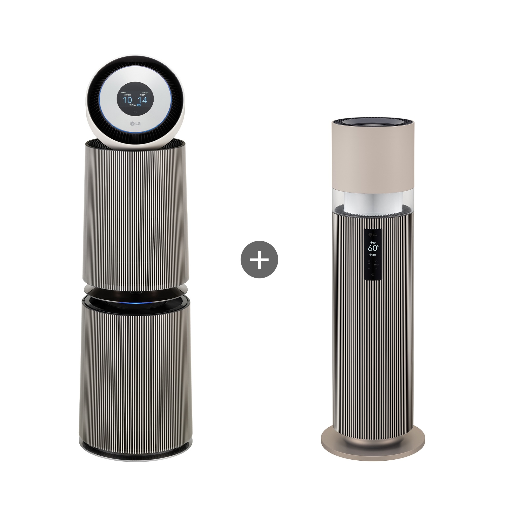 공기청정기 LG 퓨리케어 오브제컬렉션 360˚ 알파UP (G 필터) + LG 퓨리케어 오브제컬렉션 하이드로타워 (AS353NS3HC.AKOR) 줌이미지 1