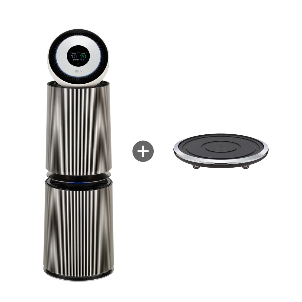 공기청정기 LG 퓨리케어 오브제컬렉션 360˚ 알파UP (G 필터) + 무빙휠 세트 (AS353NS3AM.AKOR) 메인이미지 0