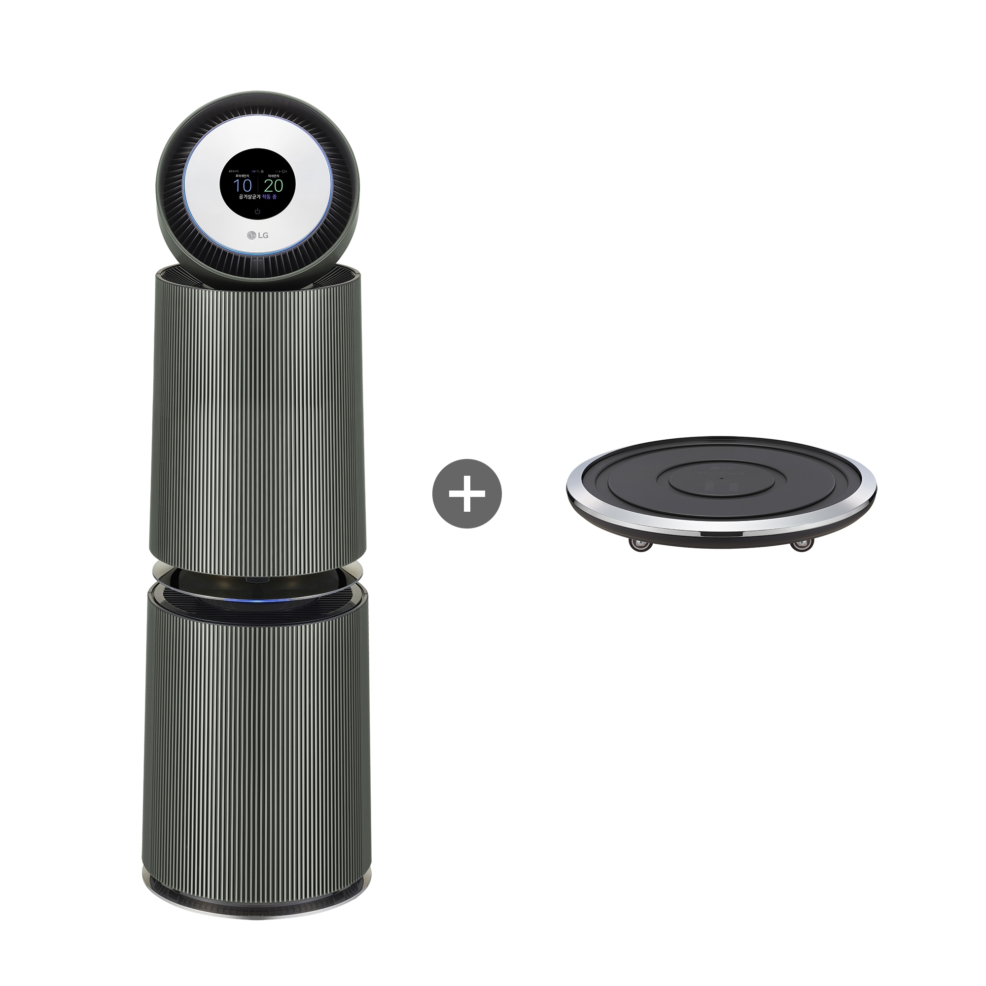 공기청정기 LG 퓨리케어 오브제컬렉션 360˚ 공기청정기 UV살균 (G 필터) + 무빙휠 세트 (AS354NG3AM.AKOR) 줌이미지 0