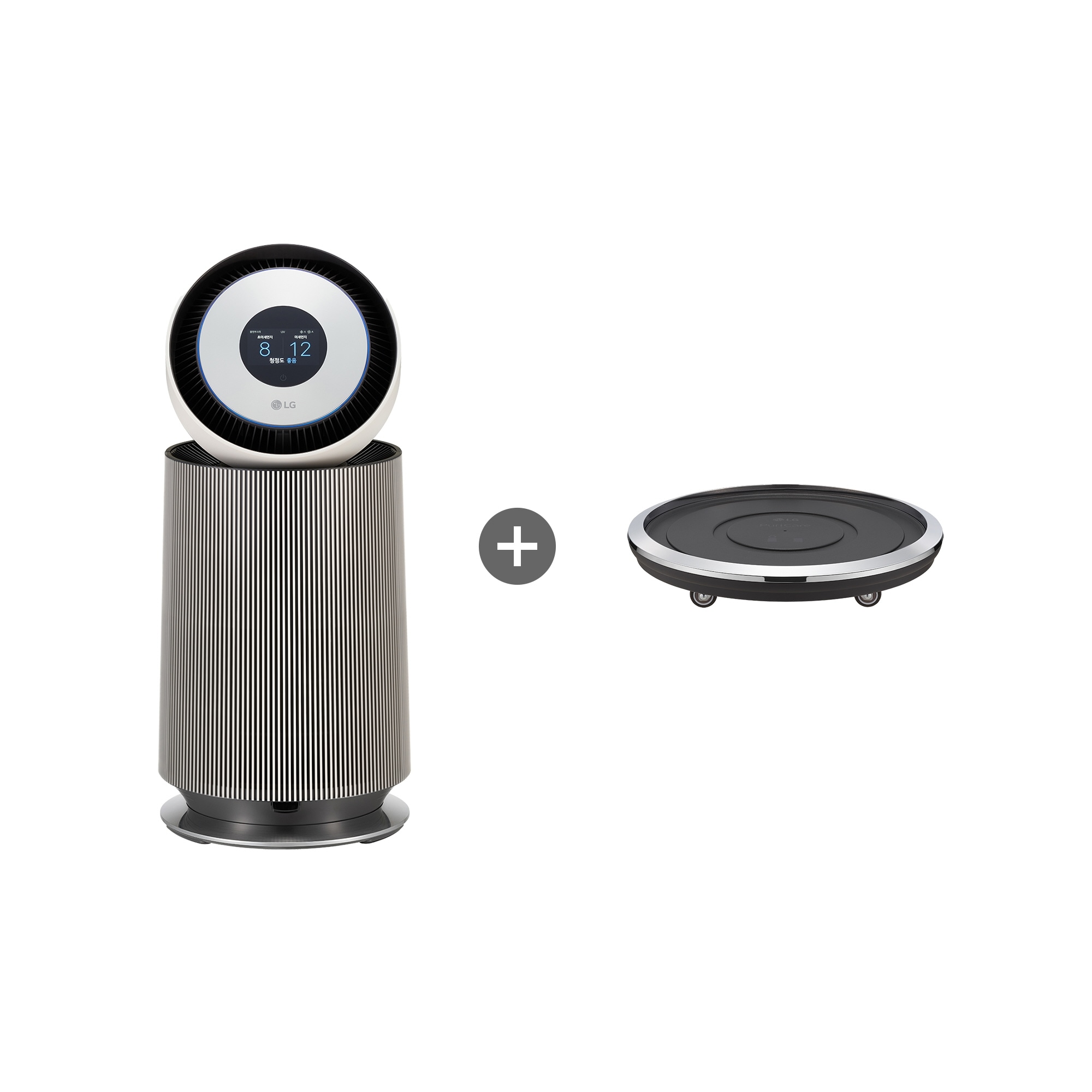 공기청정기 LG 퓨리케어 오브제컬렉션 360˚ 알파UP (G 필터) + 무빙휠 세트 (AS204NS3AM.AKOR) 줌이미지 1