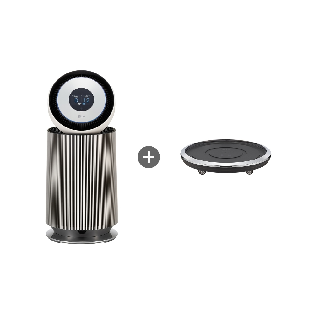 공기청정기 LG 퓨리케어 오브제컬렉션 360˚ 알파UP (G 필터) + 무빙휠 세트 (AS204NS3AM.AKOR) 메인이미지 0