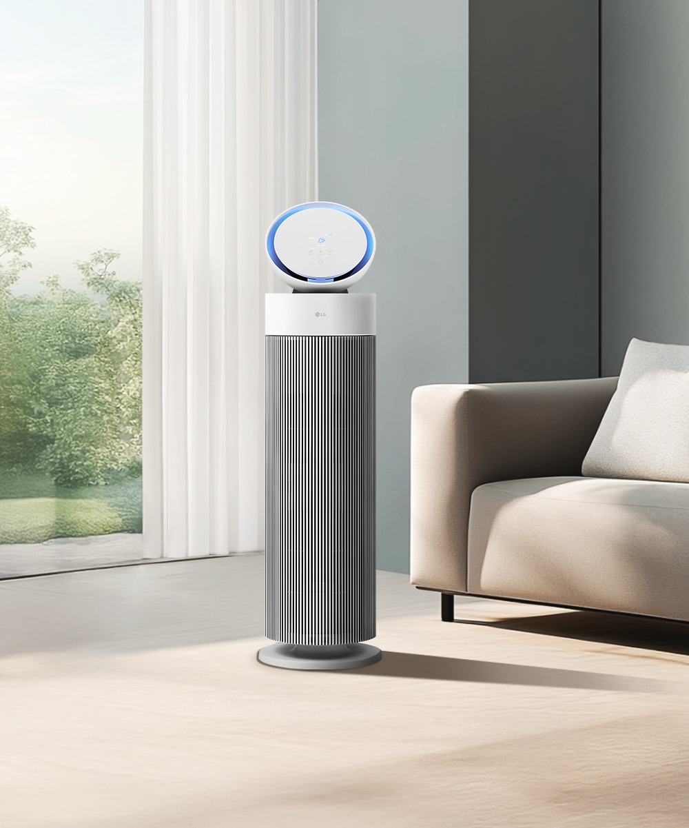 공기청정기 LG 퓨리케어 오브제컬렉션 에어로부스터 (AS155GWDL.AKOR) 메인이미지 0