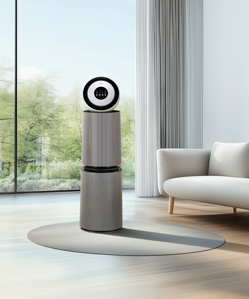 공기청정기 LG 퓨리케어 오브제컬렉션 AI+ 360˚ 공기청정기 (M 필터) (AS355NSNA.AKOR) 메인이미지 0