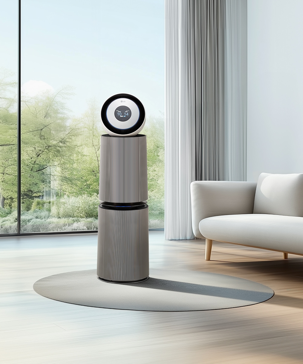 공기청정기 LG 퓨리케어 오브제컬렉션 AI 360˚ 공기청정기 알파UP (G 필터) (AS335NSAC.AKOR) 메인이미지 0