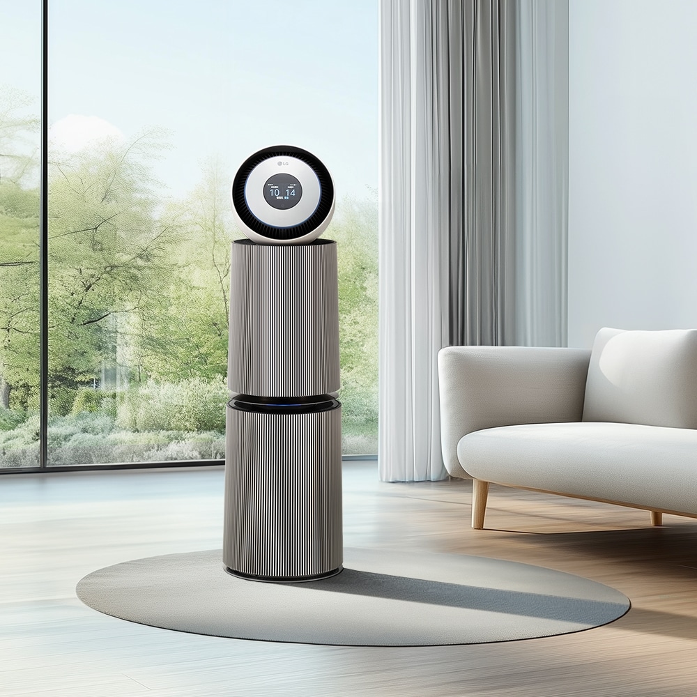 공기청정기 LG 퓨리케어 오브제컬렉션 AI 360˚ 공기청정기 알파UP (G 필터) (AS335NSAC.AKOR) 메인이미지 1
