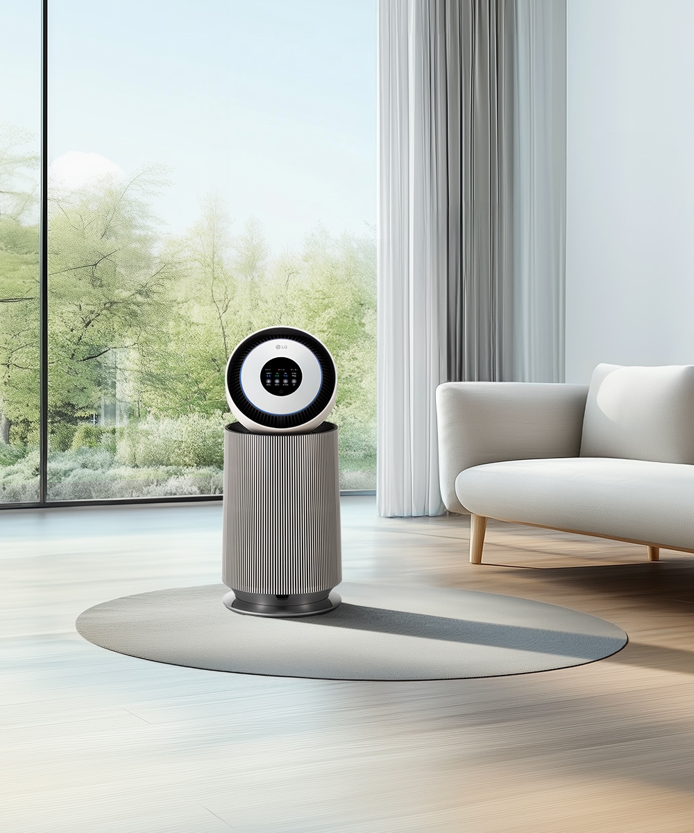 공기청정기 LG 퓨리케어 오브제컬렉션 AI 360˚ 공기청정기 (G 필터) + 무빙휠 세트 (AS205NSJAM.AKOR) 메인이미지 0