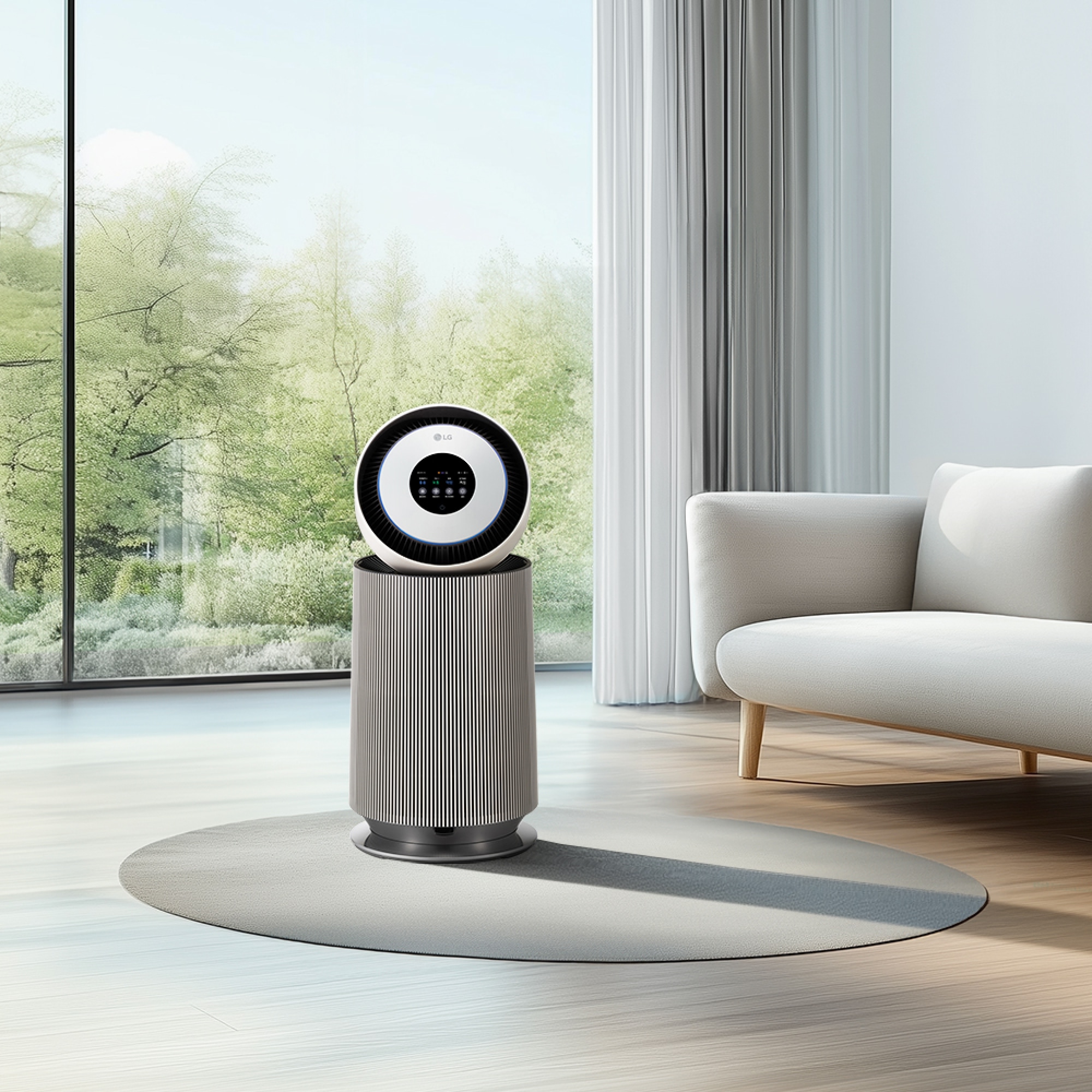 공기청정기 LG 퓨리케어 오브제컬렉션 AI 360˚ 공기청정기 (G 필터) + 무빙휠 세트 (AS205NSJAM.AKOR) 줌이미지 1