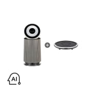 공기청정기 LG 퓨리케어 AI 오브제컬렉션 360˚ 공기청정기 (G 필터) + 무빙휠 세트 (AS205NSJAM.AKOR) 썸네일이미지 2