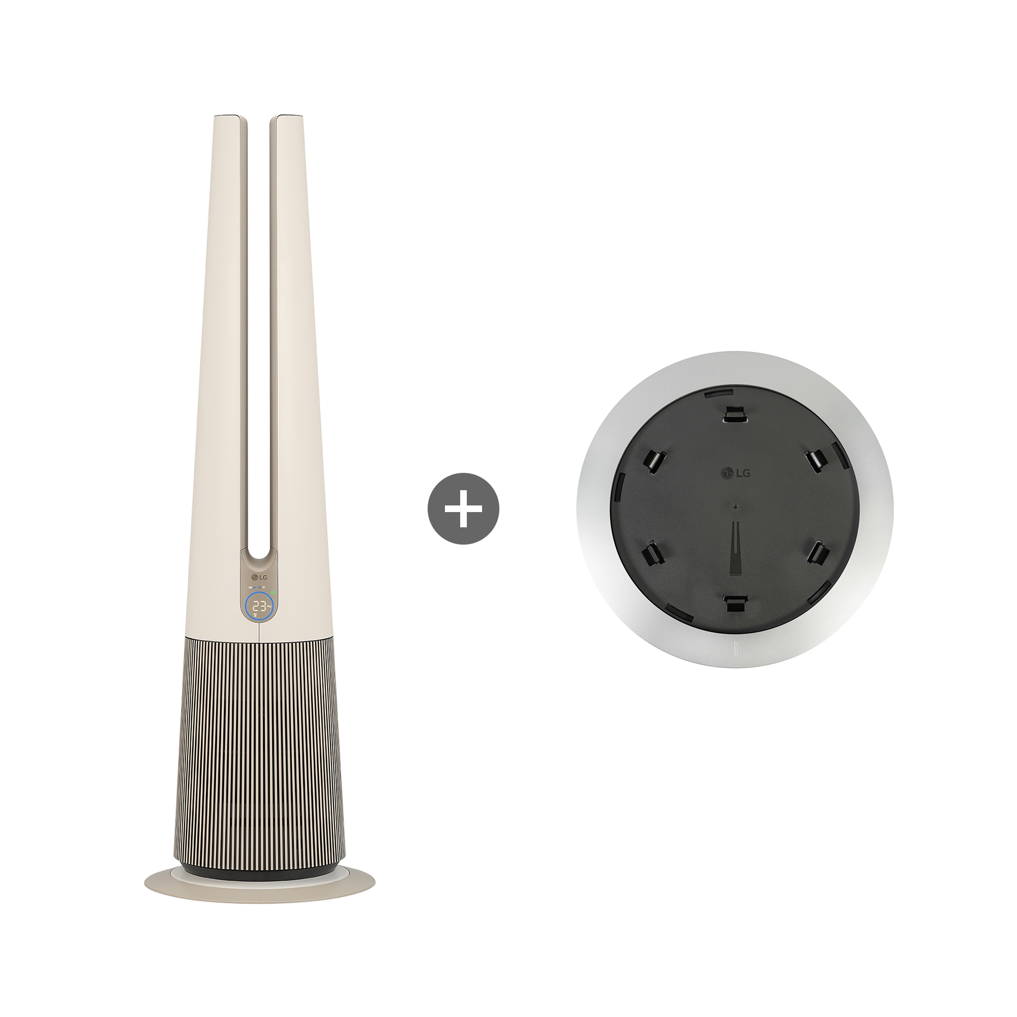 공기청정기 LG 퓨리케어 오브제컬렉션 에어로타워 Hit (온풍 겸용) + 무빙휠 세트 (FS065PSKAM.AKOR) 썸네일이미지 2