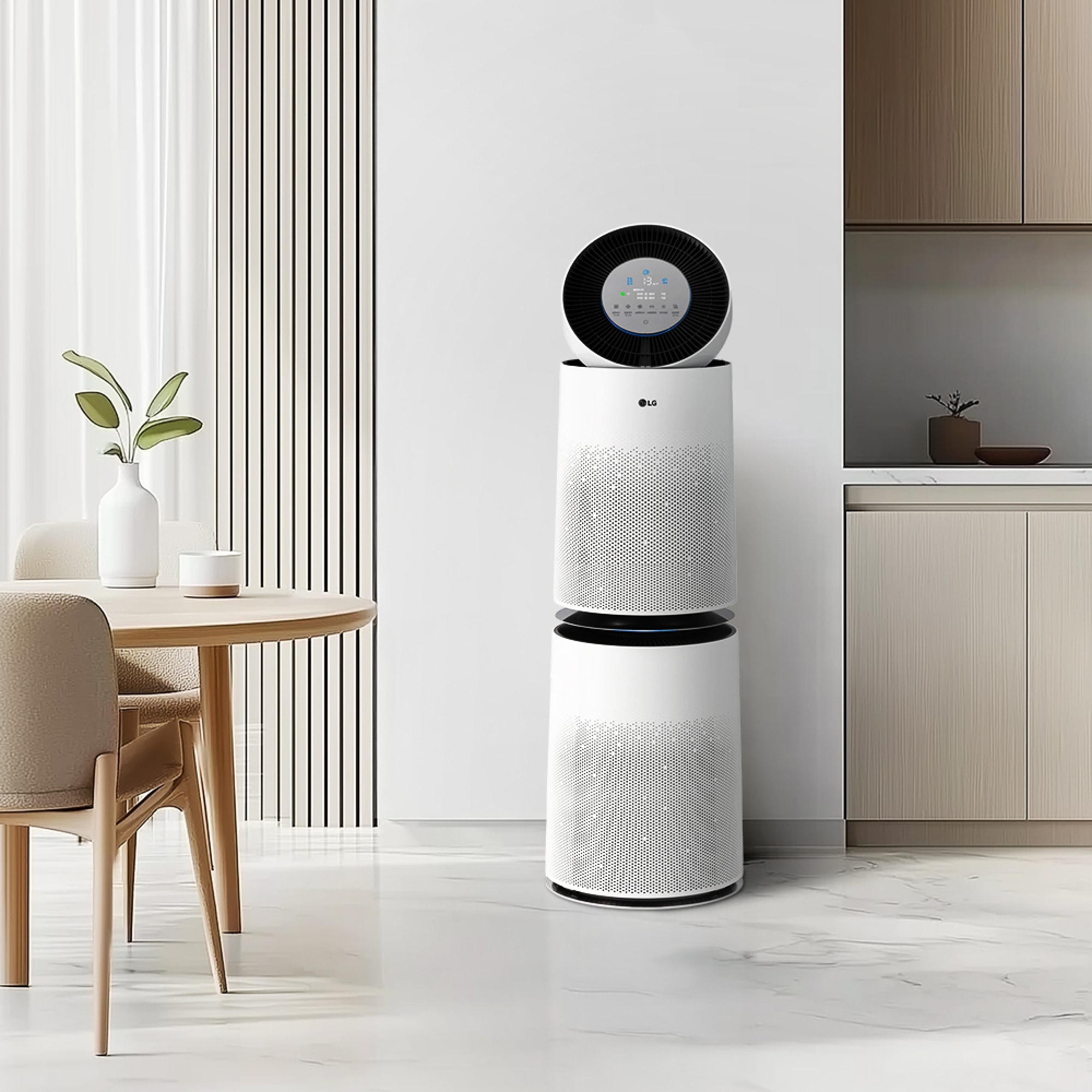 공기청정기 LG 퓨리케어 360˚ 공기청정기 플러스 + 무빙휠 세트 (AS305DWWLM.AKOR) 줌이미지 1