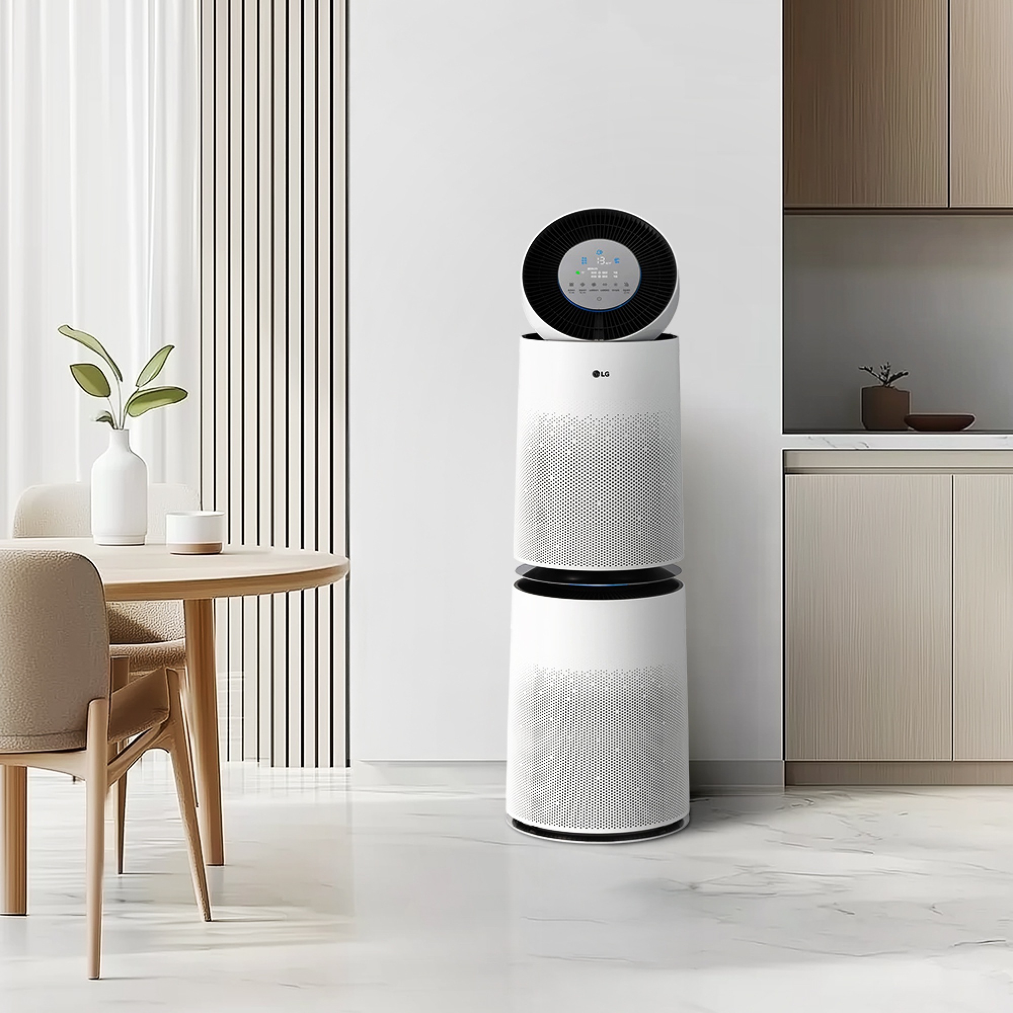 공기청정기 LG 퓨리케어 360˚ 공기청정기 플러스 + 무빙휠 세트 (AS285DWWAM.AKOR) 줌이미지 1